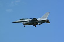 KF-16D landing at Seosan Seosan AB 92-038 KF-16D-52 20 FW RoKAF (3097666393).jpg