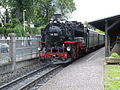 Narrow gauge steam train of SOEG to Kurort Oybin in 2014.