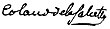 Signature de Jacques Bernardin Colaud de la Salcette