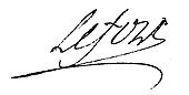 signature de Liphard-Julien Lefort