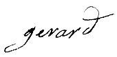 signature de Michel Gérard (1737-1815)