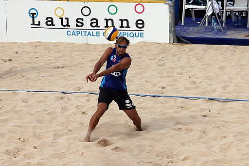 Sorokins-Buivids (LAT) vs A. Sutter-R. Sutter (SUI), CEV Beach Volleyball Satellite Lausanne, 27th June 2014 3