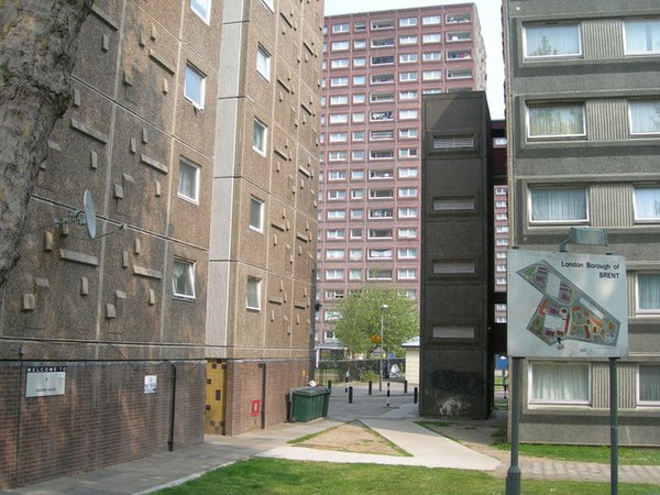 Blocks in the South Kilburn housing estate