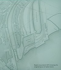 Drawing of the island in 1875 Spike Island 1875.jpg