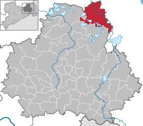Poziția Spreetal pe harta districtului Bautzen