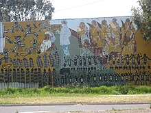 St Georges Road Aboriginal history mural 3 St Georges Road Aboriginal history mural 3.JPG