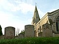 Thumbnail for File:St Mary's Church with gravestones - geograph.org.uk - 4778430.jpg