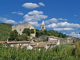 St Pantaléon-les-Vignes, view on village.jpg