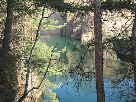 Steinbruchrestloch Königshain