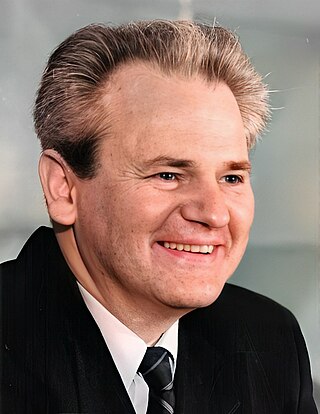 <span class="mw-page-title-main">Slobodan Milošević</span> Yugoslav and Serbian politician (1941–2006)