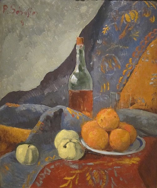File:Still Life with Bottle and Fruit by Paul Sérusier, 1909.JPG