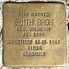 Stolperstein Kaiserdamm 22 (vest) Edith Broh.jpg