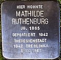 Stolperstein für Mathilde Ruthenburg