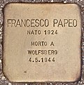 Stolperstein für Francesco Papeo (Rome).jpg