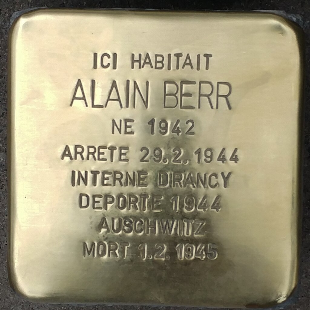 Stolperstein Alain Berr (Muttersholtz)