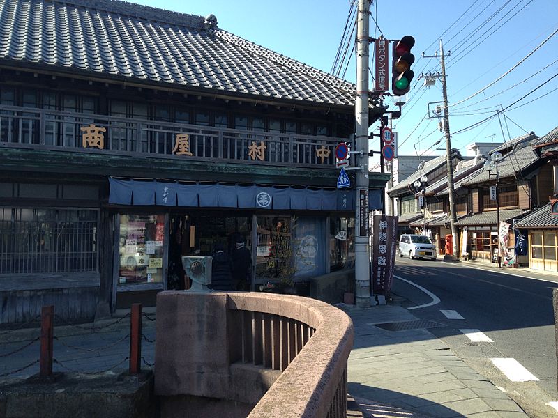 File:Street View of Sawara, Katori from Chukeibashi Bridge.JPG