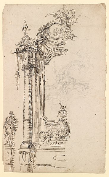 File:Study for an Altar with a Figure on a Raised Socle at Left; verso- Study for an Altar with a Figure of an Angel or Saint MET DP229512.jpg