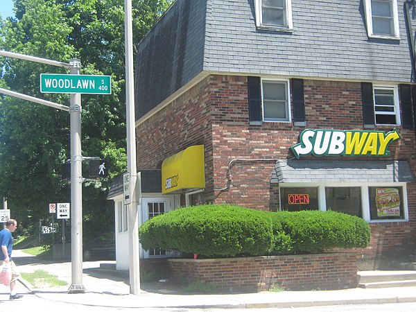 Subway in Bloomington, Indiana (now closed) which was frequently visited by Fogle.