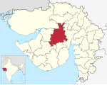 Surendranagar in Gujarat (India).svg