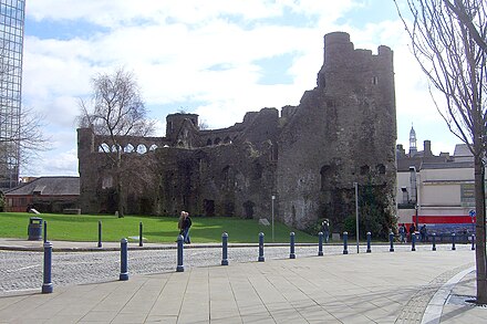 Swansea Castle ruins