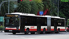 SMRT Mercedes-Benz O405G (Hispano Habit) articulated bus in Singapore.