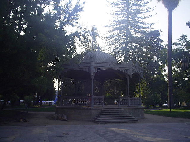 A garden pavilion in Plaza de Armas (Armas Square)