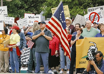 Tea Party Protest in Dallas, Texas - April, 2009