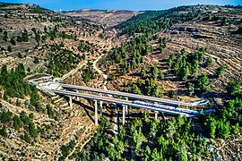 Tel Aviv-Jerusalem New Railroad - Bridge no. 9, Nahal Luz Train Bridge