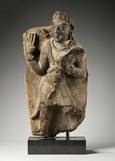 A 5th century terracotta sculpture depicting Rama