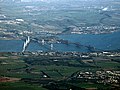 The Forth bridges from the air (geograph 6003381).jpg