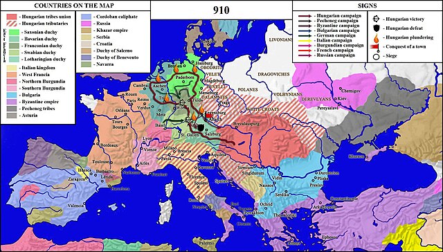 The Hungarian campaign in the East Frankish duchies of 910