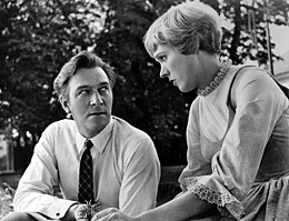Christopher Plummer és Julie Andrews a film forgatásán (1964)
