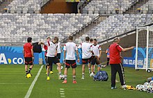 Training Germany national team before the match against Brazil at the FIFA World Cup 2014-07-07.jpg
