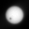 2004年3月4日にオポチュニティによって観測されたダイモスの太陽面通過