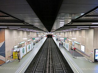 Trône/Troon metro station Metro station in Brussels, Belgium
