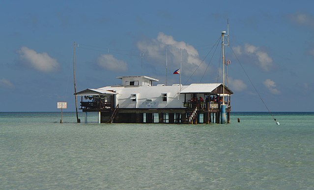 A remote ranger station in the middle of the Sulu Sea