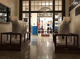 Two polar bear statues stand at the entrance of Fairmont Senior in 2017. Two Polar Bears At Entrance.jpg