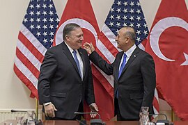 Pompeo meeting with Turkish Foreign Minister Mevlüt Çavuşoğlu