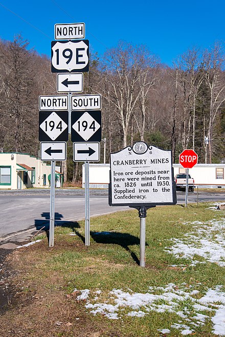 US 19E/NC 194 in Cranberry, North Carolina