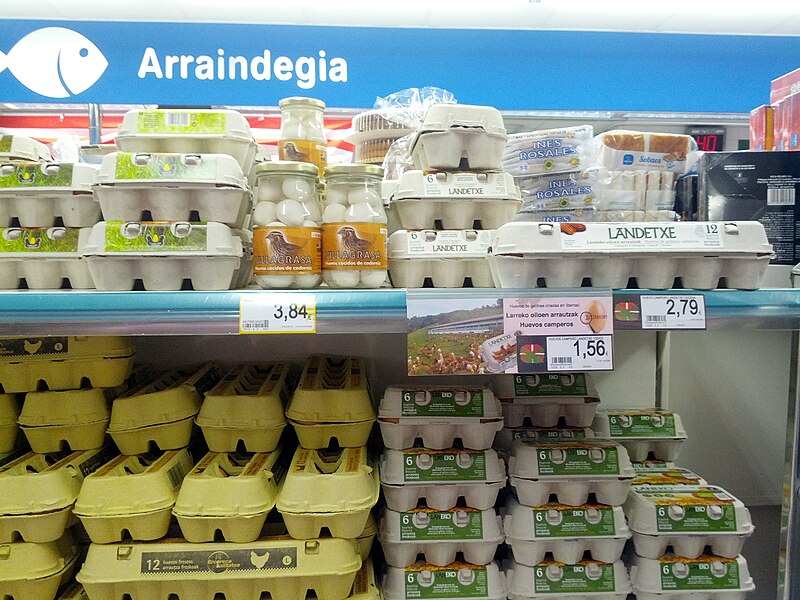 File:Unrefrigerated eggs and jars of eggs (18622010700).jpg