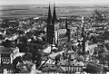 Uppsala aerial view 1940 Cathedral University old town photo.jpg
