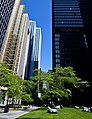 Joe Fafard's sculptural work, "The Pasture" (1985), Toronto Dominion Centre, Toronto, Ontario Canada