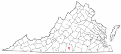 Location of Halifax, Virginia
