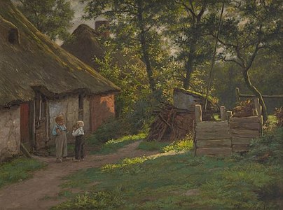 Children in Front of the Cottage