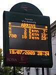 Via Arenula, Rome - display at a tram stop