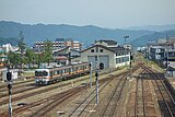 Depot beim Bahnhof Takayama