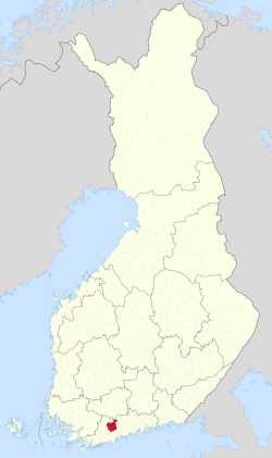 Location of Vihti in Finland
