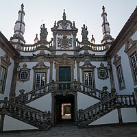 Escalier de la cour d'honneur.