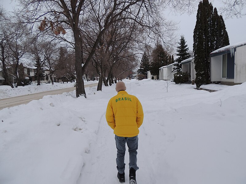 File:Walking on snow with jacket of Brazil 02.JPG