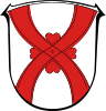 The coat of arms of Rachelshausen